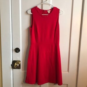 Red A-Line J. Crew dress